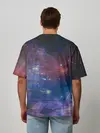 Мужская футболка оверсайз / Glitch space