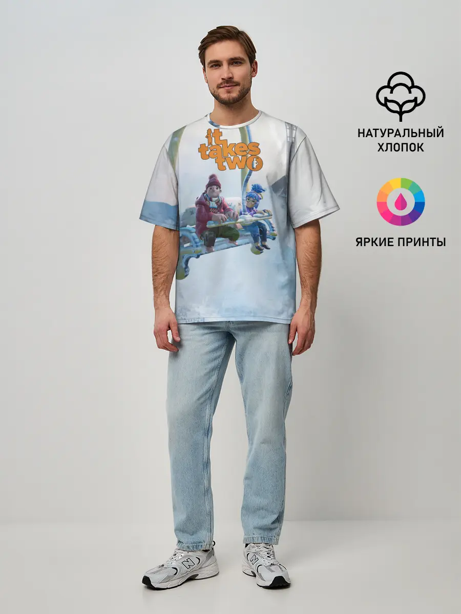 Мужская футболка оверсайз / It Takes Two Коди и Мэй