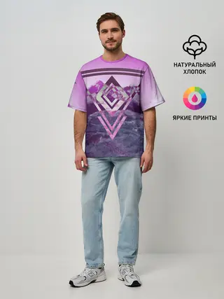 Мужская футболка оверсайз / ИЗУМРУД