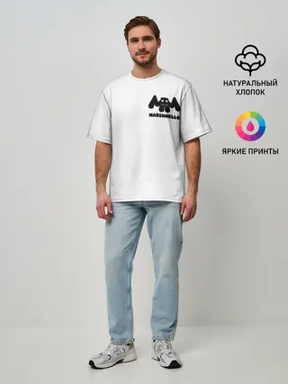 Мужская футболка оверсайз / Marshmello