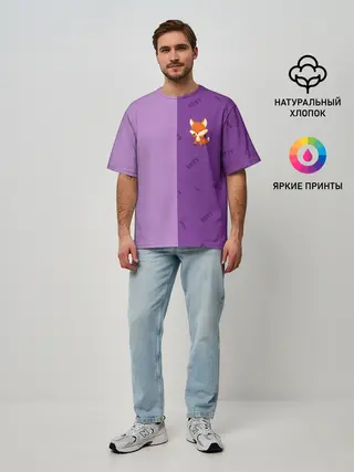 Мужская футболка оверсайз / ЛИСИЧКА / FOXY