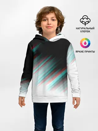Детское худи / GLITCH STRIPES