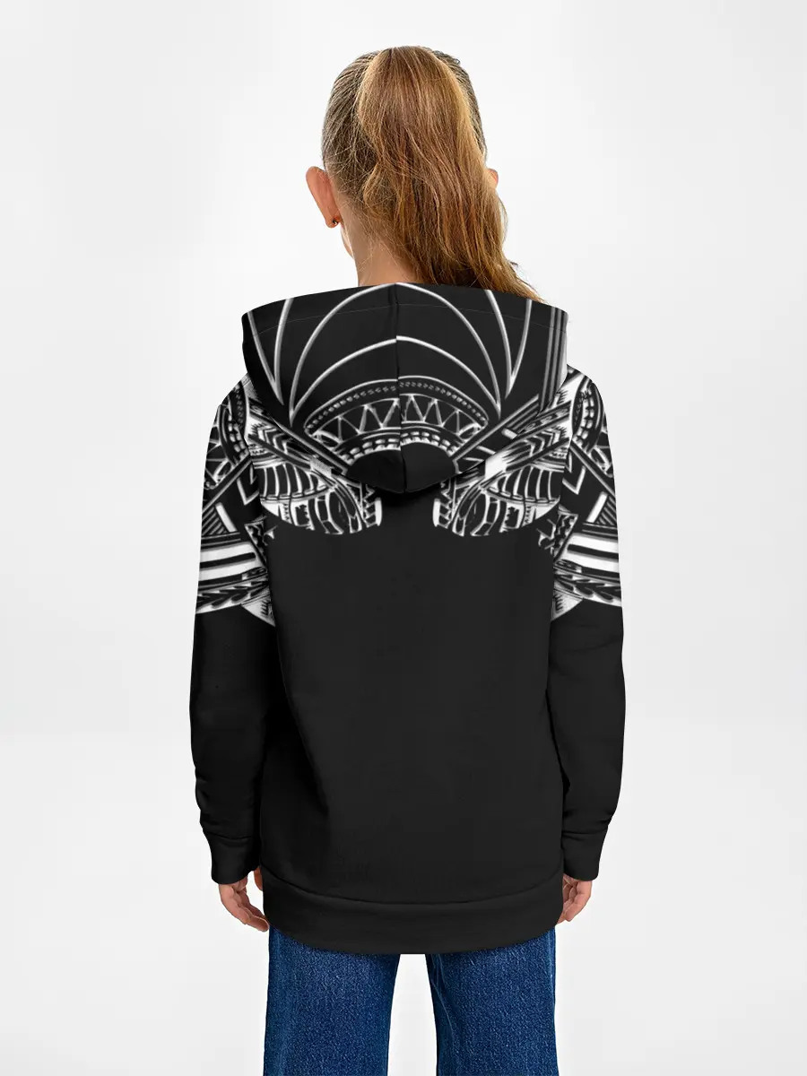 Детское худи / Узор в стиле маори / полинезия