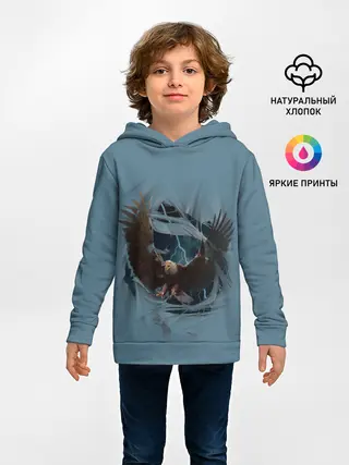 Детское худи / ОРЕЛ СКВОЗЬ ТКАНЬ