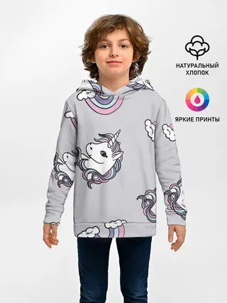 Детское худи / Радужный единорог