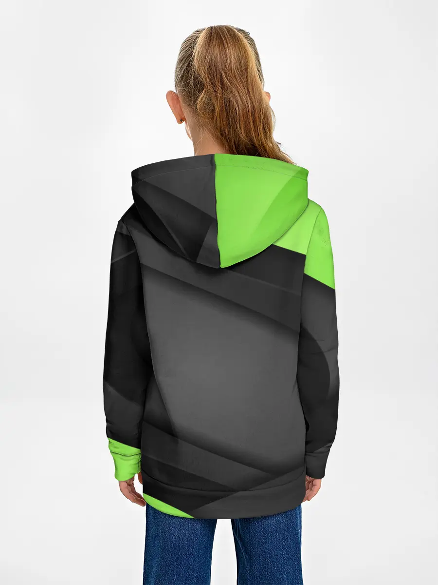 Детское худи / Green / Black