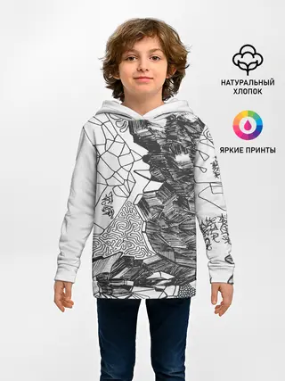 Детское худи / Структурная мозайка