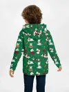 Детское худи / Новогодний паттерн с зайчиками
