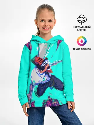 Детское худи / ЧЕЛОВЕК БЕНЗОПИЛА ДЕНДЖИ