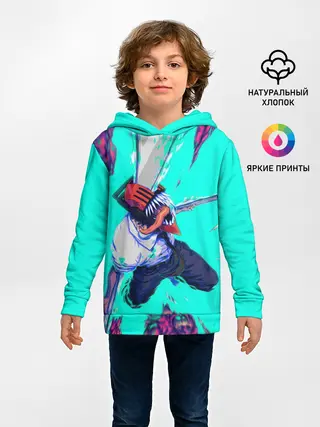Детское худи / ЧЕЛОВЕК БЕНЗОПИЛА ДЕНДЖИ