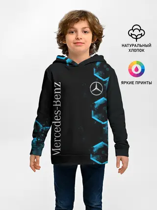 Детское худи / Mercedes | Мерседес | Неон