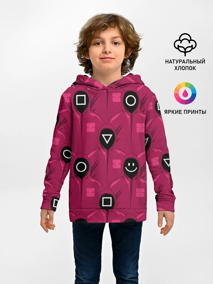 Детское худи / СОТРУДНИКИ ИГРЫ В КАЛЬМАРА