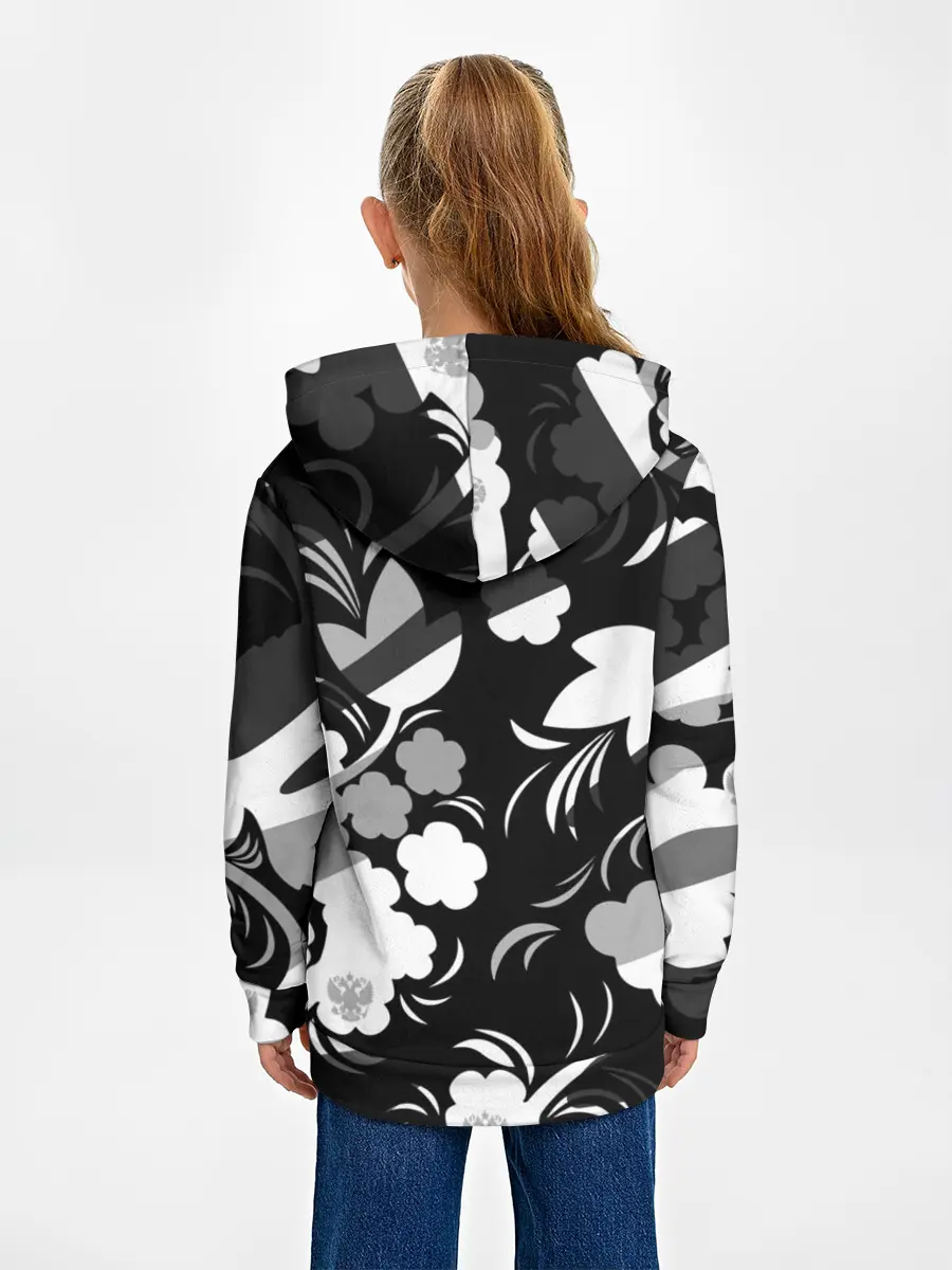 Детское худи / Russia | Камуфляж белый