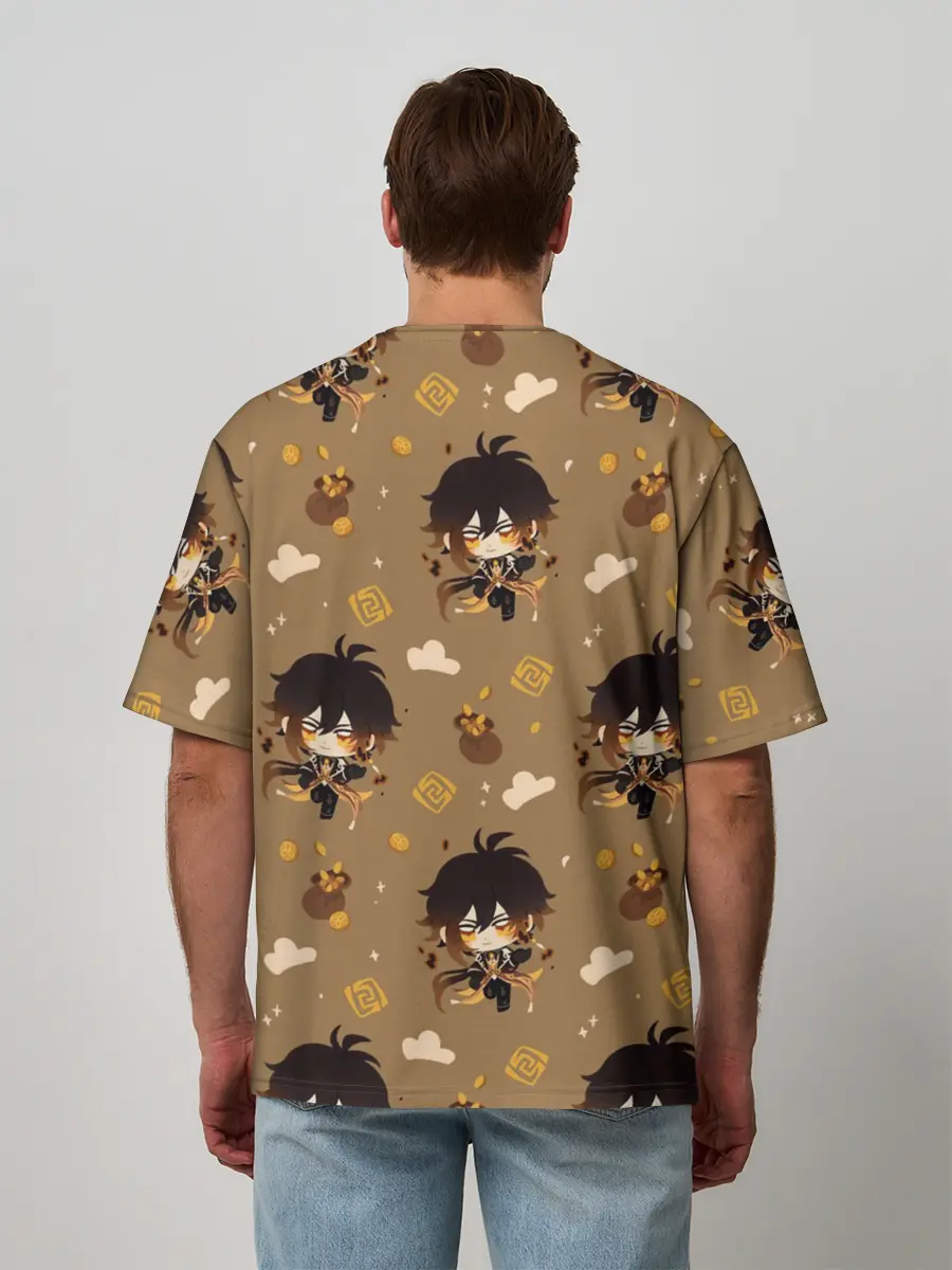 Мужская футболка оверсайз / Чиби Чжун Ли