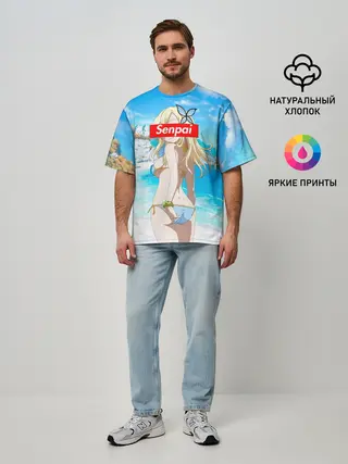 Мужская футболка оверсайз / Anime