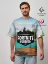 Мужская футболка оверсайз / Fortnite Forever