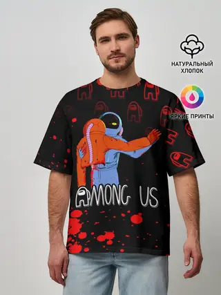 Мужская футболка оверсайз / Among Us