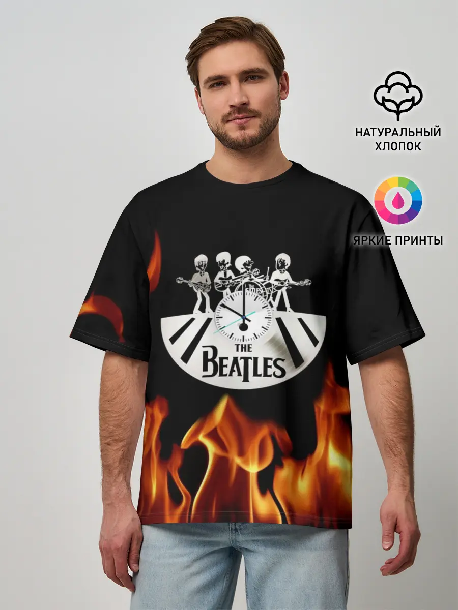 Мужская футболка оверсайз / The Beatles