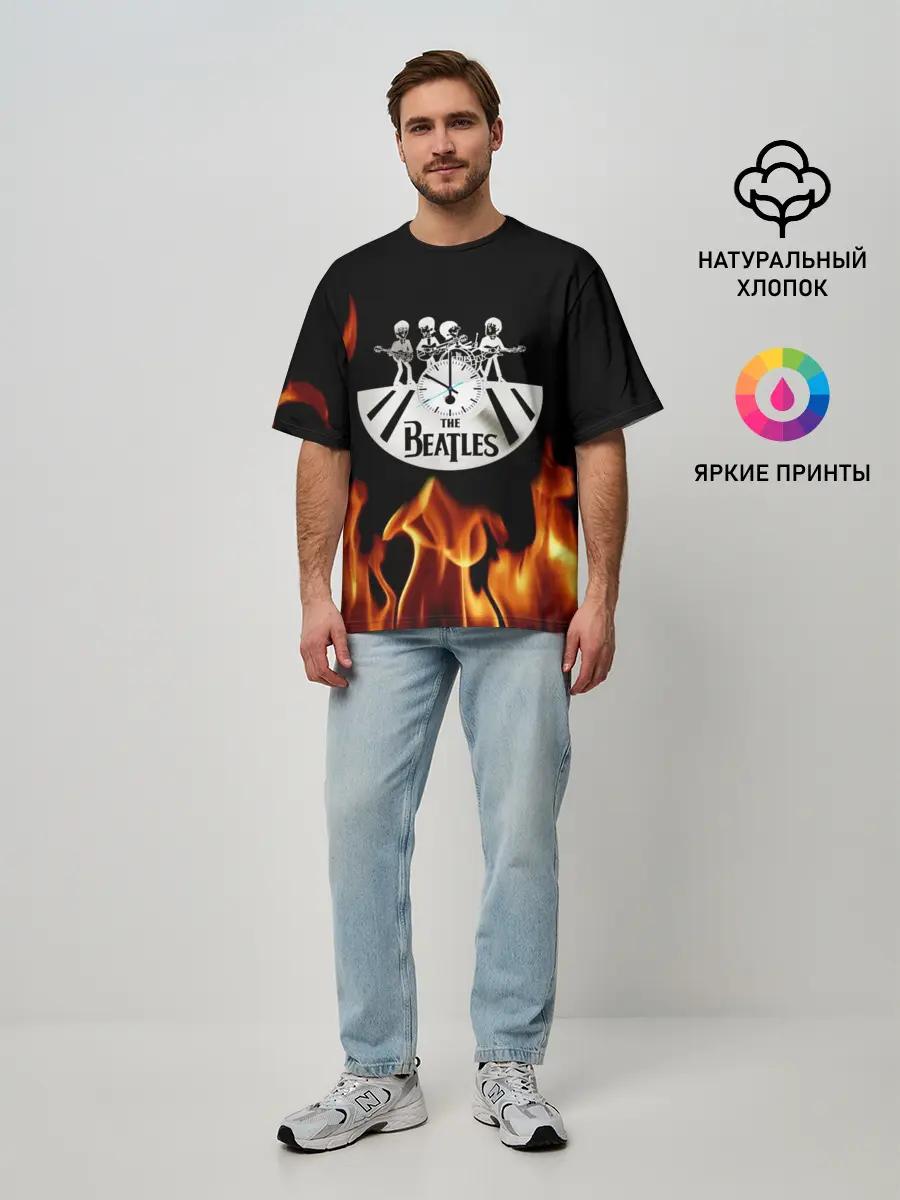 Мужская футболка оверсайз / The Beatles