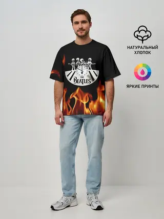Мужская футболка оверсайз / The Beatles