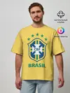 Мужская футболка оверсайз / Сборная Бразилии