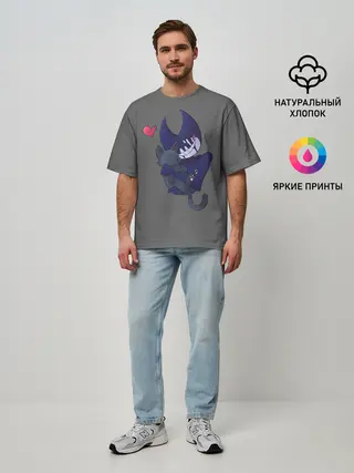 Мужская футболка оверсайз / Bendy And The Ink Machine