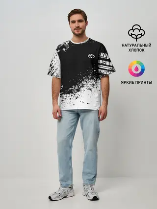 Мужская футболка оверсайз / Toyota brand motors