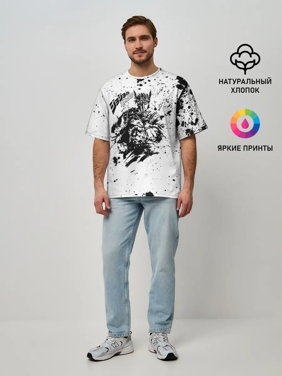 Мужская футболка оверсайз / JoJo Bizarre Adventure