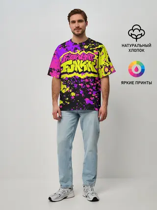 Мужская футболка оверсайз / Friday Night Funkin