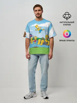 Мужская футболка оверсайз / The simpsons