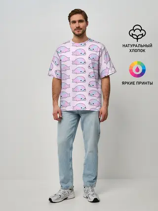 Мужская футболка оверсайз / Нерпы
