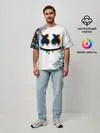 Мужская футболка оверсайз / MARSHMELLOW GLITCH