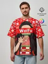 Мужская футболка оверсайз / Waifu - Незуко Комадо