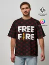 Мужская футболка оверсайз / FREEFIRE | PATTERN GARENA
