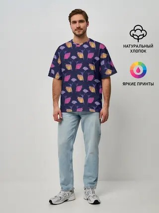 Мужская футболка оверсайз / Балерины в танце