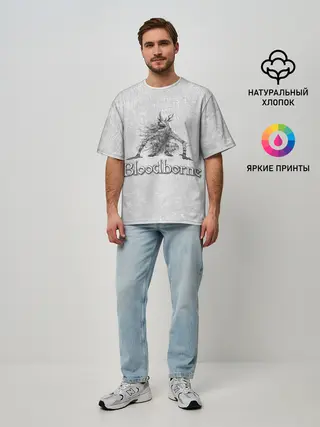 Мужская футболка оверсайз / Bloodborne
