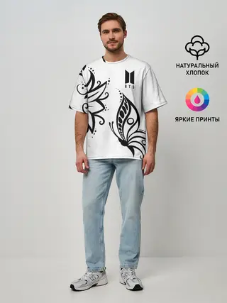 Мужская футболка оверсайз / BTS