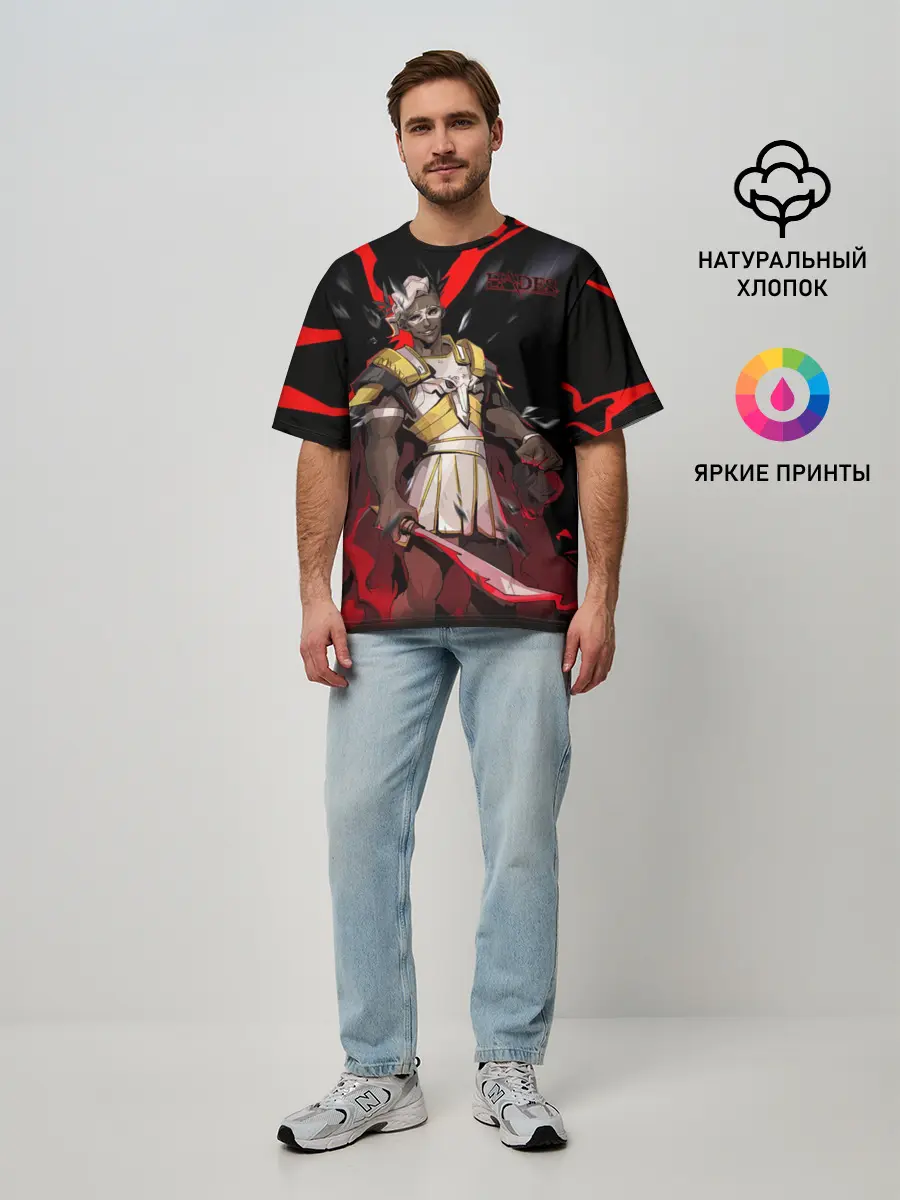 Мужская футболка оверсайз / Hades Ares