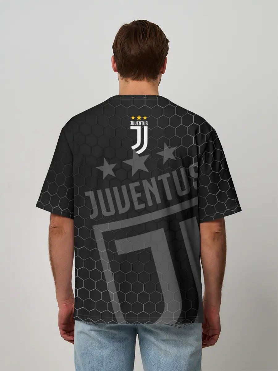 Мужская футболка оверсайз / Ювентус