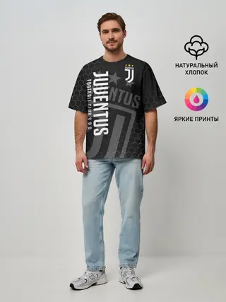 Мужская футболка оверсайз / Ювентус