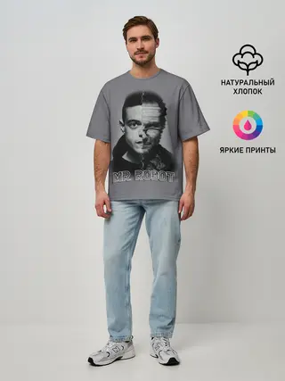 Мужская футболка оверсайз / Мистер Робот