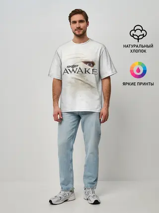 Мужская футболка оверсайз / Awake
