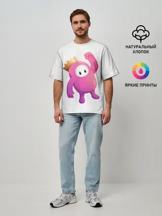 Мужская футболка оверсайз / Fall Guys