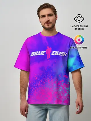 Мужская футболка оверсайз / BILLIE EILISH / БИЛЛИ АЙЛИШ