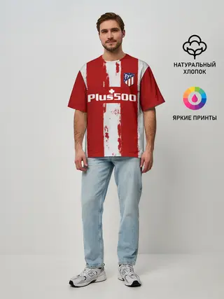 Мужская футболка оверсайз / Суарес Атлетико форма 2021/22