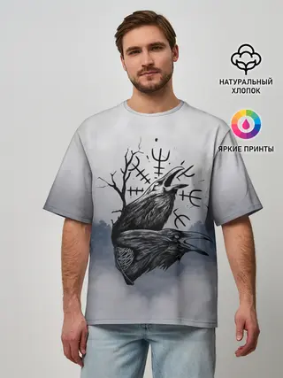 Мужская футболка оверсайз / русь