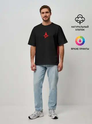 Мужская футболка оверсайз / Astralis uniform 2019