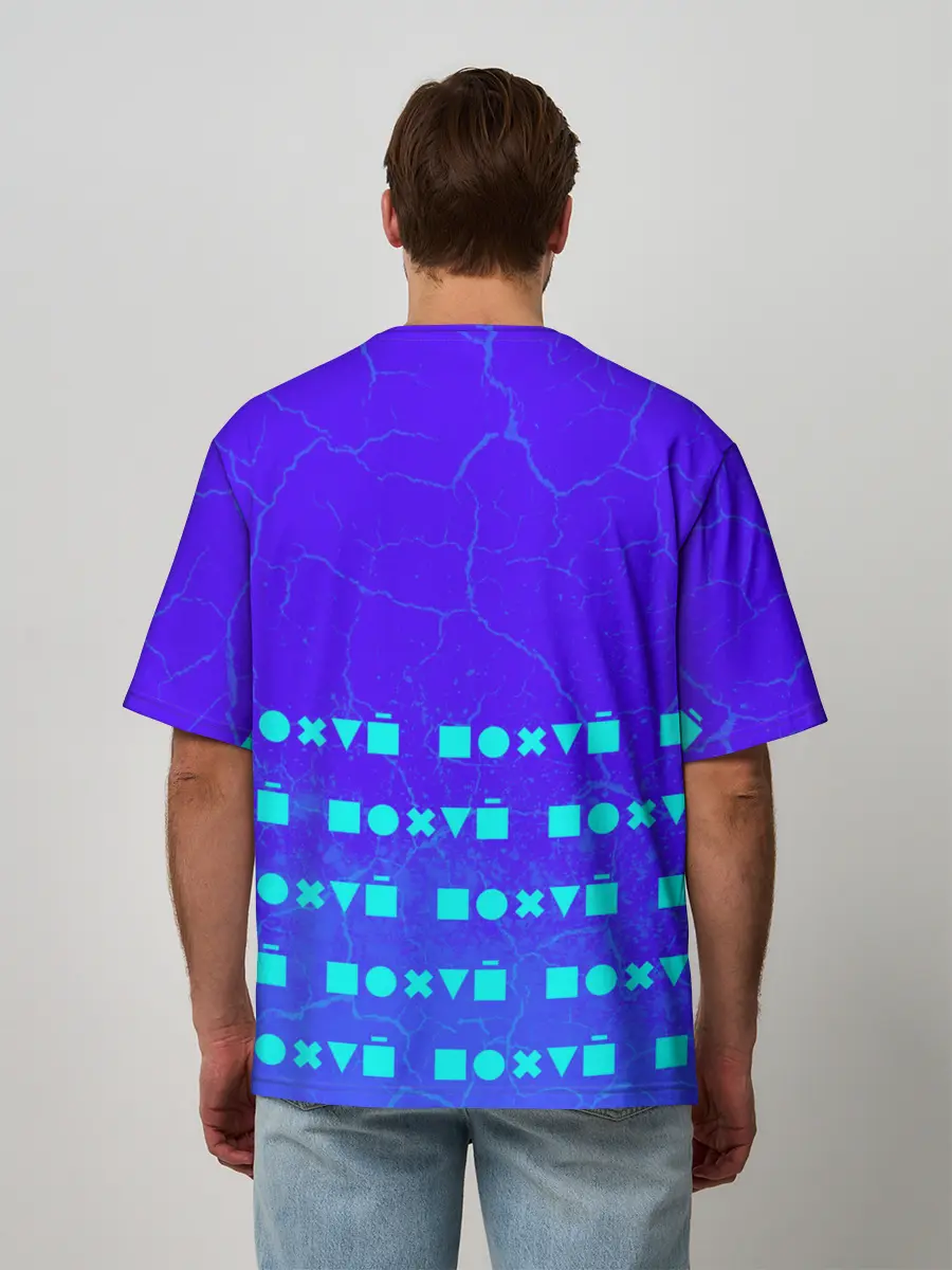 Мужская футболка оверсайз / Мне Без Разницы - Краска