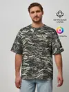 Мужская футболка оверсайз / Камуфляж - Серёга