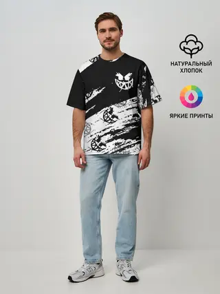 Мужская футболка оверсайз / PYROKINESIS.